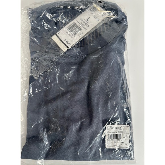 Adidas D4T HR TEE B Men's Training T-Shirt Onix Size L JW2563 NWT - Picture 2 of 7